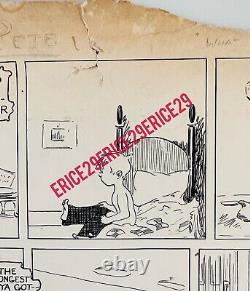 1930 Marty n' Pete Cartoon Signed By Ted Trimble with Studio Stamp 20 x 17