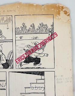 1930 Marty n' Pete Cartoon Signed By Ted Trimble with Studio Stamp 20 x 17