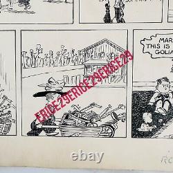 1930 Marty n' Pete Cartoon Signed By Ted Trimble with Studio Stamp 20 x 17