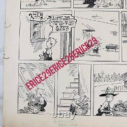 1930 Marty n' Pete Cartoon Signed By Ted Trimble with Studio Stamp 20 x 17