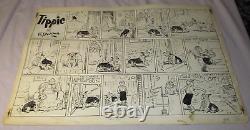 1941 RARE SUNDAY Comic Strip Original Art CAP STUBBS & TIPPIE Edwina Dumm 9-7-41