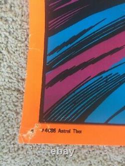 1971 Vintage ORIGINAL Marvel Third Eye Black Light Poster Astral Thor 4006