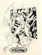 1977 The Vision Original Art Drawing Pinup Page Wandavision Wanda Marvel Comics