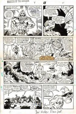 1986 He-man Masters Of Universe Motu #4 Original Art Page Skeletor Marvel Comics