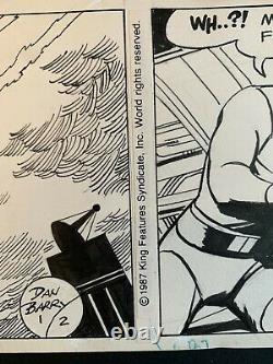 1987 DAN BARRY Original Art FLASH GORDON Daily Newspaper Comic Strips, King