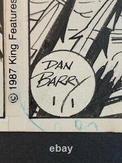 1987 DAN BARRY Original Art FLASH GORDON Daily Newspaper Comic Strips, King