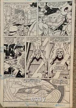 (1988) Marvel Comics Silverhawks #6 Pg 13 Original Howard Bender Comic Art