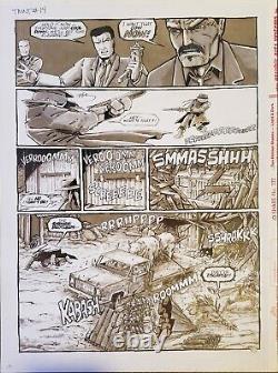 1988 TEENAGE MUTANT NINJA TURTLES TMNT Issue 14 Original Comic Art by Eastman