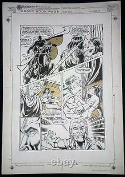 1989 Battle Axe #1 Original Comic Art Page 3 Large Artwork Splashy Gga Battleaxe
