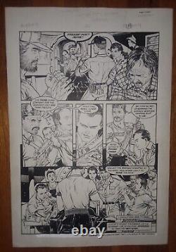 1989 Dark Horse Comics THE ABYSS #1 Original comic Art page by MIKE KALUTA