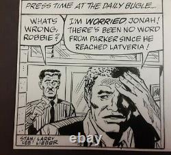 1991 Stan Lee Amazing Spiderman Original Newspaper Comic Art Daily Strip