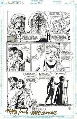 1991 Tsr Forgotten Realms #25 Original Comic Art Page DC Comics Last Issue