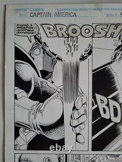 1993 Original Art Captain America #422 1st App. Blistik Marvel Comics Key Issue