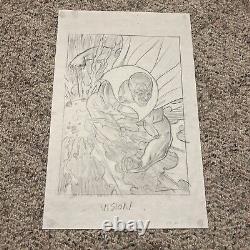 1994 Marvel Masterpieces VISION ORIGINAL ART Greg & Tim Hildebrandt Prelim #132