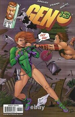 1998 Gen13 #32 Gary Frank Original Art Page / Image Comics Freefall & Rainmaker