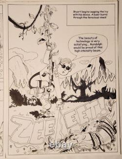 2000 Original Comic Art 30 Panels George Delorenzo Full Issue Origin Kool Kids