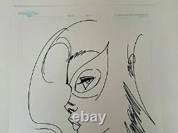 2005 Marvel SEXY Black Cat J SCOTT CAMPBELL Original Comic Book Sketch Art 11x17