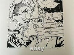 2015 Legendary Comics BLACK BAG 4 Cover ORIGINAL ART Drew Johnson ESPIONAGE GIRL