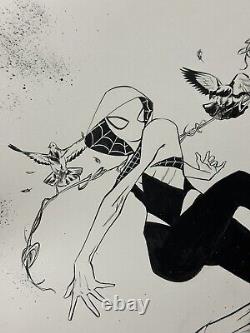 2015 Marvel Spider-Gwen Creees HyunSung Lee Original Art Signed MCU Spider-Verse