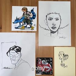 5x original comic art Jim Rugg, Farel Dalrymple (2), Philip Bond, Dave Johnson