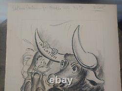 A W Mackenzie Panel Comic Strip Original Art Inflation