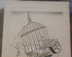 A W Mackenzie Panel Comic Strip Original Art Weren't We Fighting For Freedom