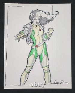 AARON LOPRESTI 11x14 ROGUE X-MEN ORIGINAL ART COMMISSION MARVEL COLOR DRAWING