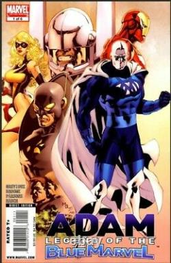 ADAM LEGEND of the BLUE MARVEL # 1 COVER ORIGINAL ART 1st APPEARANCE BLUE MARVEL