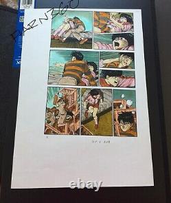 AKIRA Original Comic Art STEVE OLIFF Hand Colored Guide Katsuhiro Otomo manga 1