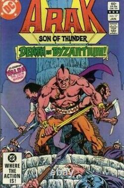 ARAK SON OF THUNDER #17 original comic art 1983 HALF SPLASH LAST PG BONDAGE