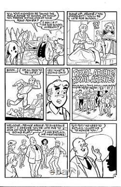 ARCHIE comics 5 Pages Original Art! Jeff Shultz art! Signed by Rich Koslowski