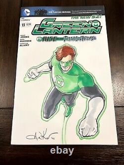 Aaron Kuder original Green Lantern art blank comic commission sketch