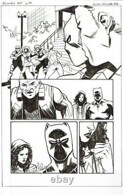 Adam Brashear Blue Marvel Black Panther Ultimates #10 Original Comic Art Page