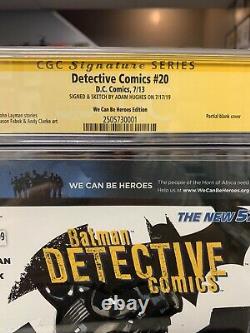Adam Hughes Catwoman Sketch Cover Original Art Cgc 9.8 Detective Comics #20 Ah