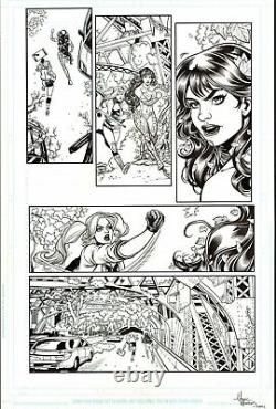 Adriana Melo 2019 Harley Quinn, Poison Ivy Orig. Ink Art-pg. 4! Free Shipping