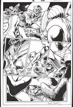 Alan Davis Signed 2011 Captain America V. Serpent Squad Original Art! Free Ship