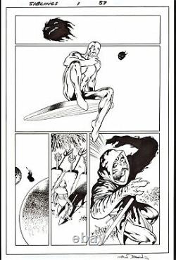 Alan Davis Signed 2018 Silver Surfer, Hunger Orig. Art! Jim Starlin Story