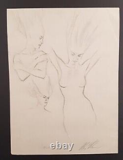 Alex Ross Black Orchid rare pencil drawing ORIGINAL ART Excellent Display Piece