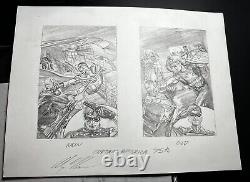 Alex Ross Captain America Original Art 75th Anniversary Cover Preliminary Sketch