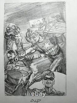 Alex Ross Captain America Original Art 75th Anniversary Cover Preliminary Sketch