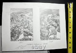 Alex Ross Captain America Original Art 75th Anniversary Cover Preliminary Sketch