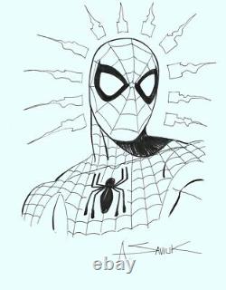 Alex Saviuk Signed Original Marvel Comic Art Sketch Amazing Spider-Man