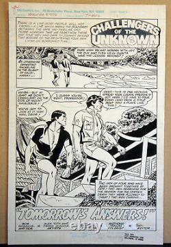 Alex Toth Original Art Adventure Comics #496 (1983) Challengers Of The Unknown