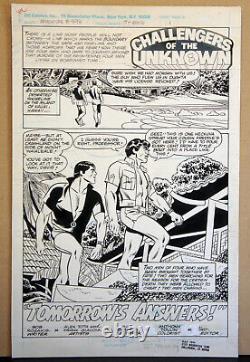 Alex Toth Original Art Adventure Comics #496 (1983) Challengers Of The Unknown