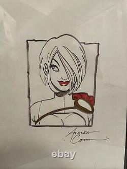 Amanda Conner Power Girl Original Art Commision Pinup Comic
