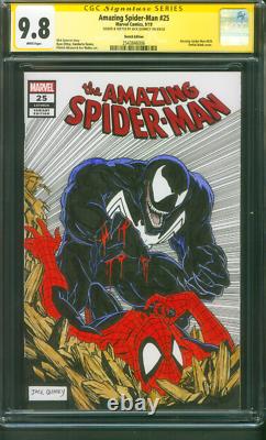 Amazing Spider Man 316 CGC SS 9.8 vs Venom Original art McFarlane Homage Sketch