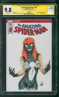 Amazing Spider Man 789 CGC 9.8 SS Original art Mary Jane Venom 678 Homage Sketch