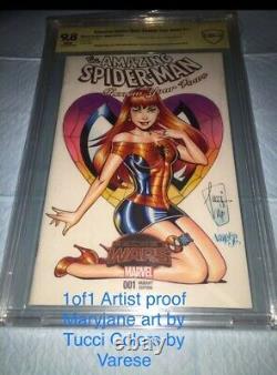 Amazing Spider-man #1 Blank 9.8 Cbcs Ss A/p 1 Original Art Tucci & Jose Varese