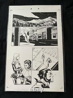 Amazing X-Men #8 Page 9 Original Comic Art Wolverine & Alpha Flight With Notes