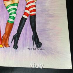 Amy Fletcher Original Art, Rainbow Brite, Strawberry Shortcake, and Raggedy Ann
